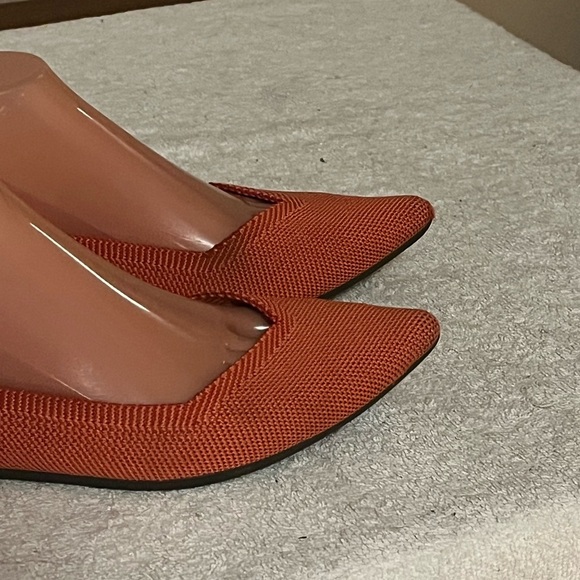 Rothy’s The Point Orange Flats Shoes Sz 9 - Picture 3 of 12